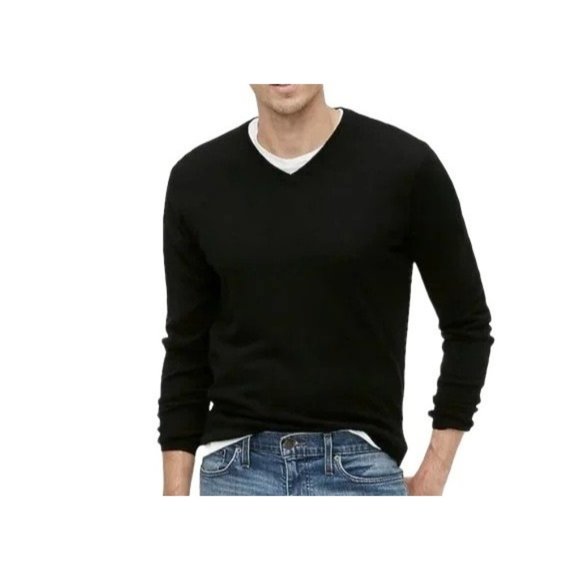 New J.Crew Factory Mens Slim Washable merino wool-blend V-neck sweater AR780 M - Picture 1 of 3